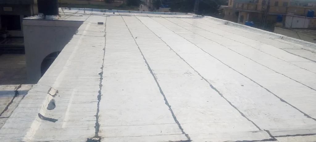 Roof Power Enterprises Pvt Ltd roof waterproofing project, Kallar Kahar — 3500 sqft SBS Bitumen membrane