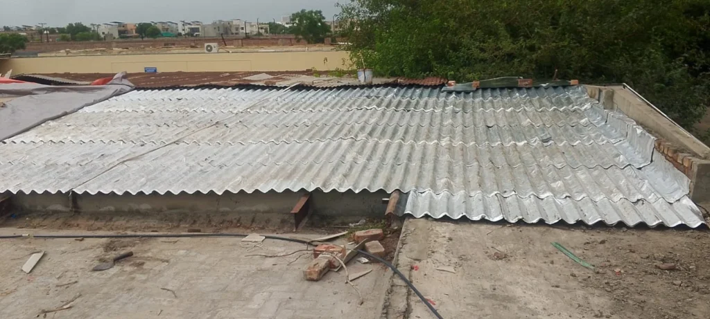 Roof Power Enterprises Pvt Ltd corrugated sheet roofing installation — roof waterproofing services Pakistan