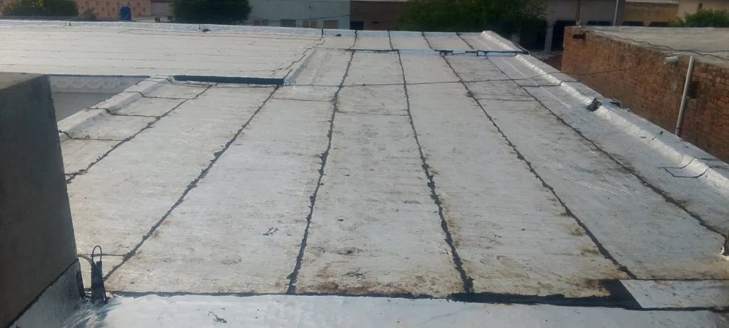 Roof Power Enterprises Pvt Ltd completed bitumen membrane roof waterproofing project in Pakistan